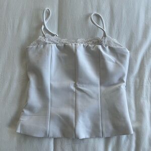 White corset top